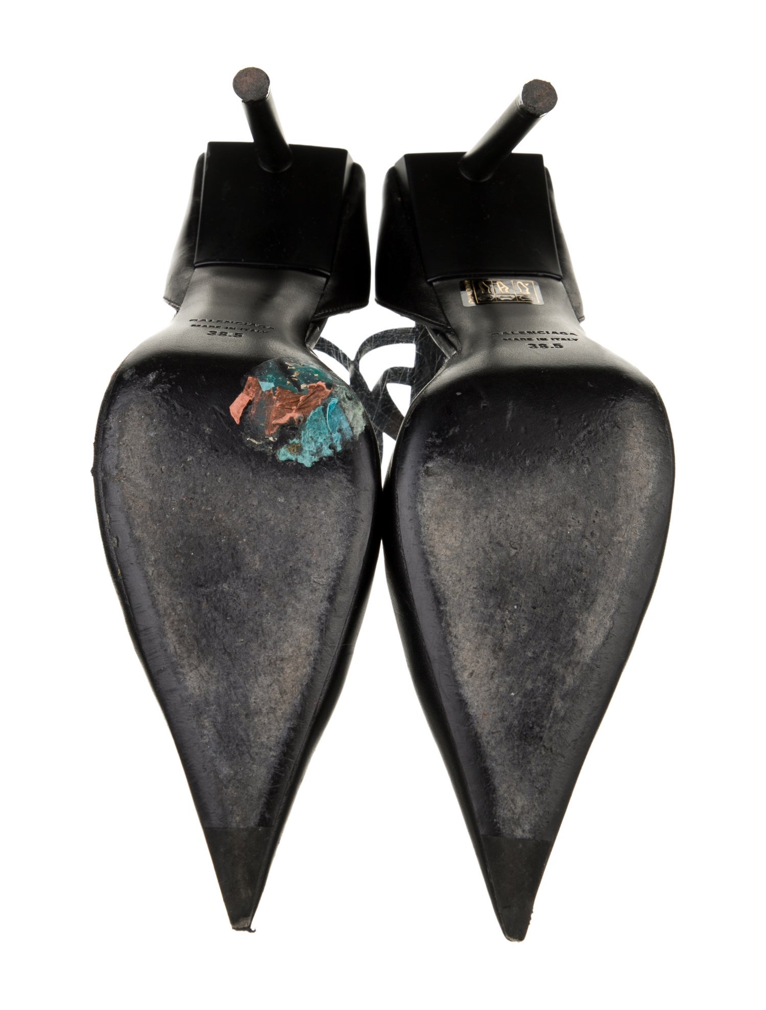 Balenciaga Leather D'Orsay Pumps